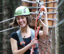 Clients can fly through Skagway’s rainforests on a new zipline adventure.  // © 2011 Alaska Excursions
